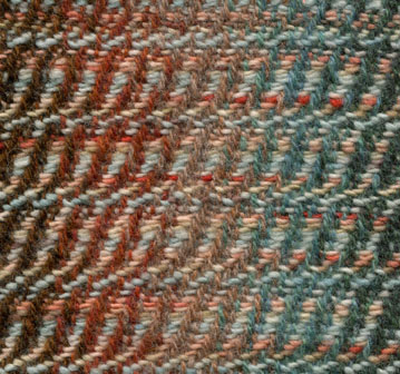 Undulating twill