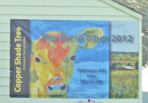 The Art in Fiber billboard