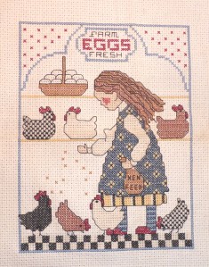 chicken cross-stitch