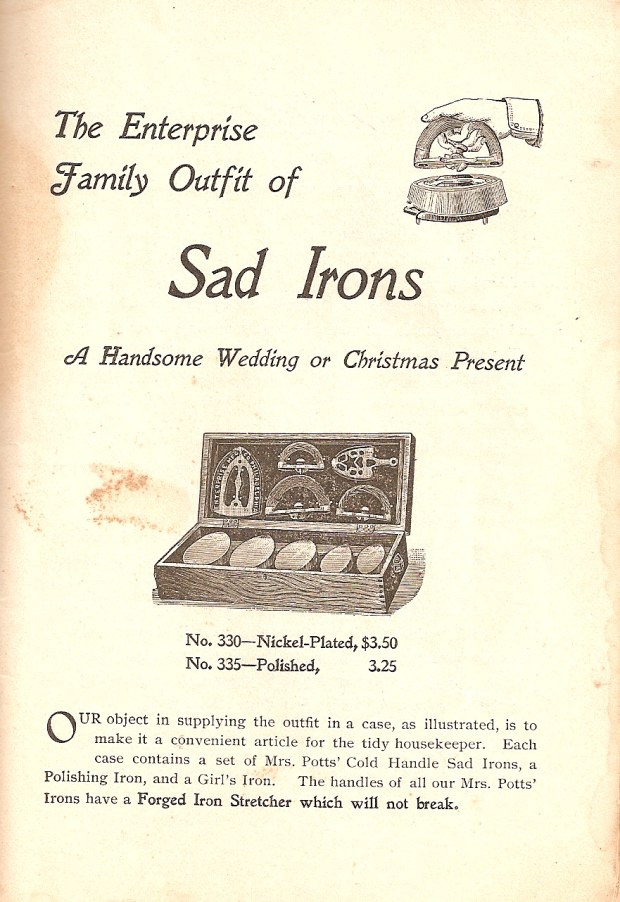 1898 sad irons ad