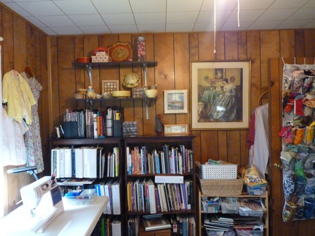 Before - bookshelf wall