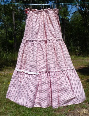 cotton skirt from the 1950s