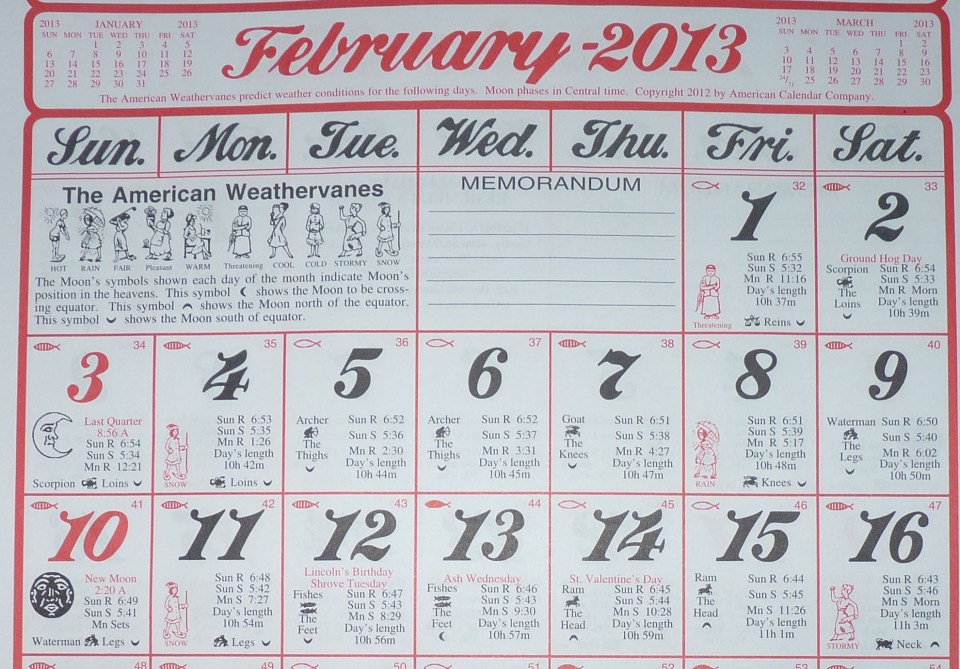 calendar page