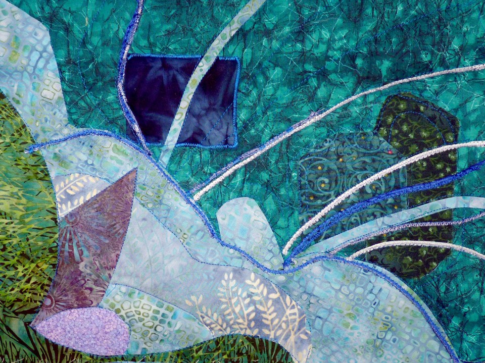 waterleaf mini-quilt