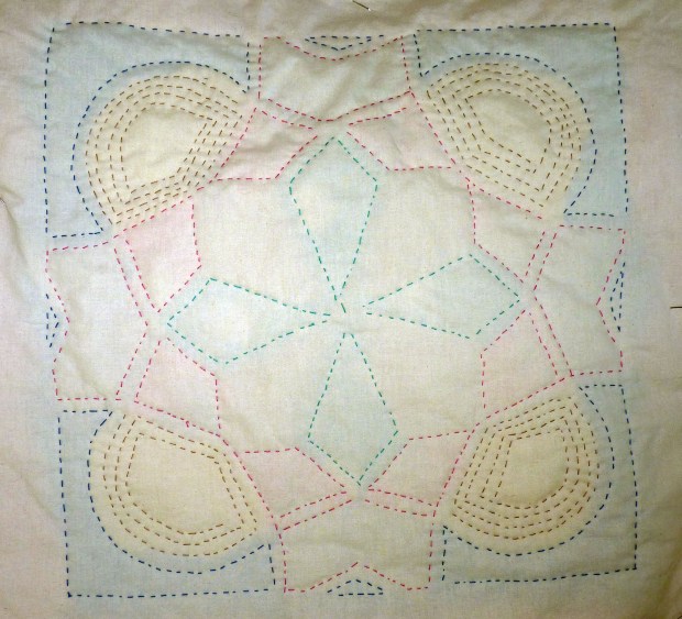 block back with big stitches