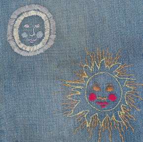 embroidery on denim