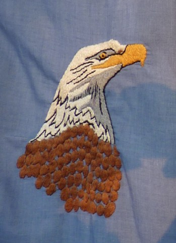 embroidered eagle