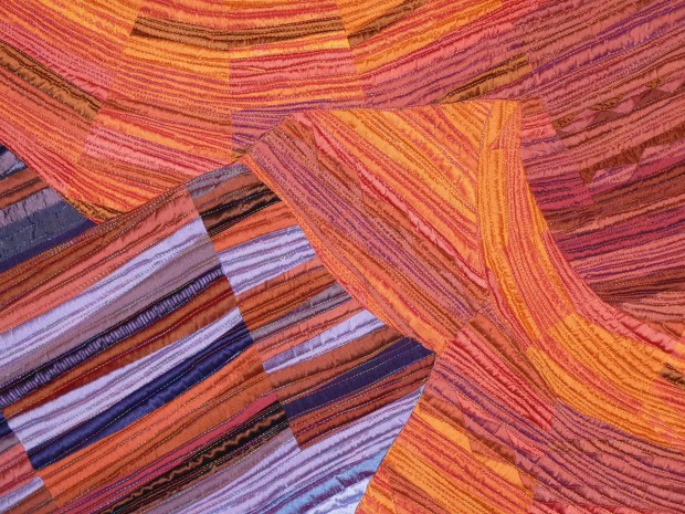 Lacy quilt detail