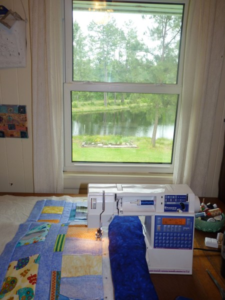 sewing room and rain