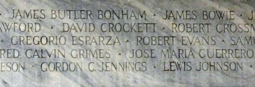 names on monument