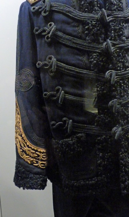 coat with gold braid