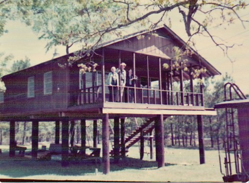In 1975, the happy crew poses on the newly finished house.