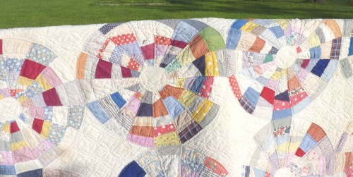 Time has faded some sections in a random way and that adds to the appeal.