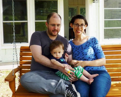 The baby from 30 years ago with her own family!