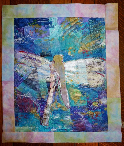 Roseate Skimmer quiltlet.