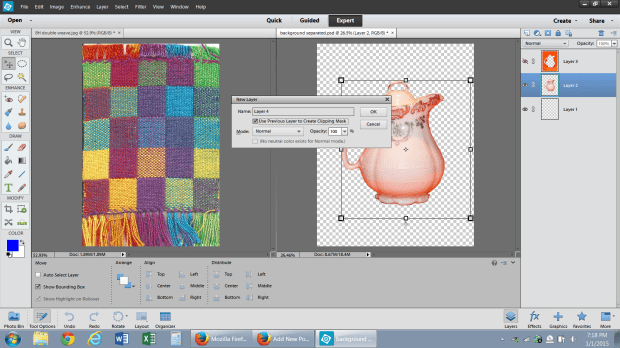Check the box to create a clipping mask.
