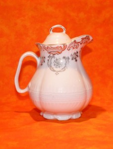 For this sample, my object is the white cream pitcher, the background is the bright orange fabric.