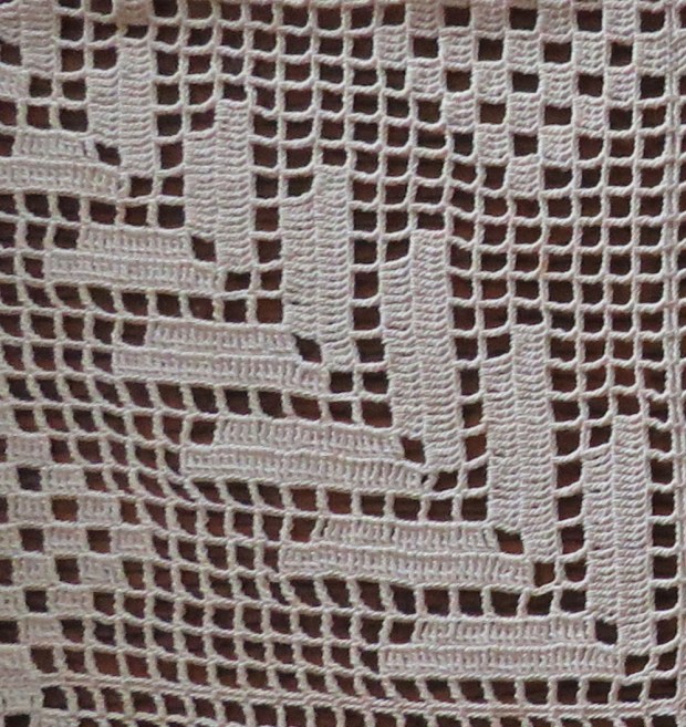 Detail of #2 - crocheted.