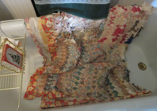 When I first spotted it, it was tossed into a bathtub.