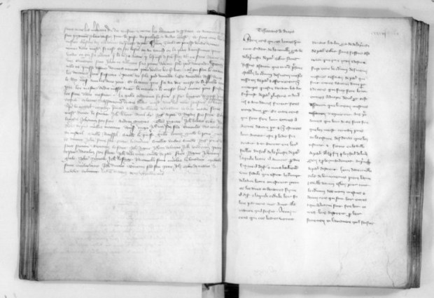 The 1301 manuscript of Etienne Boileau's Book of Trades, from Bibliotheque nationale de France.