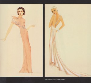 Two illustrations by Orry-Kelly, not yet identified with any movie.