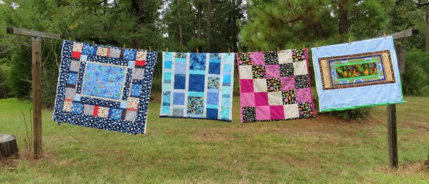 Donation quilts, summer 2015.