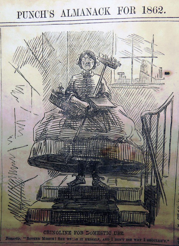 Domestic. "Bother Missus! She wears it herself, I don't see why I shouldn't!"