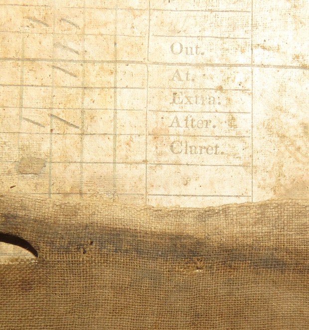 Materials inside the cover.