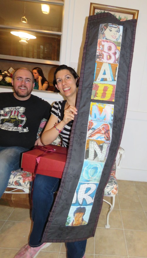 One of the finished banners.