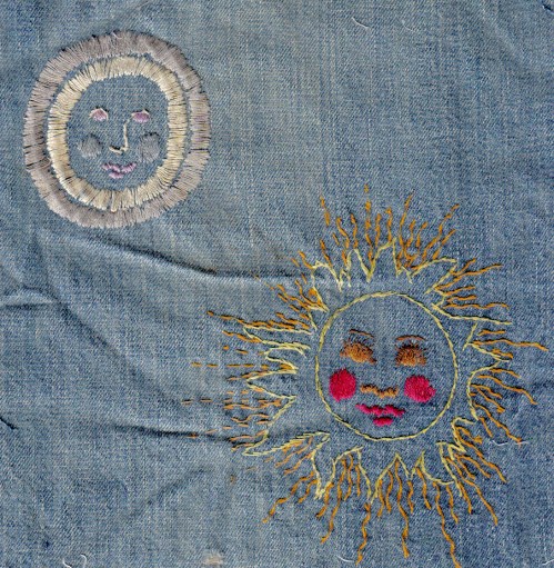 Maybe you could embroider your own design on something.