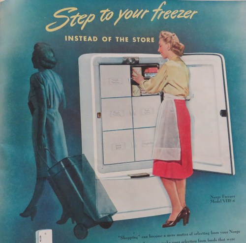 Dressed stylishly for housework.