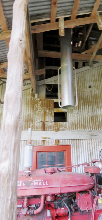 This tube sucked the cotton out of the wagon and into the machinery.