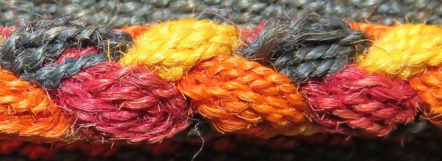 Braid close-up, showing the plied yarn.