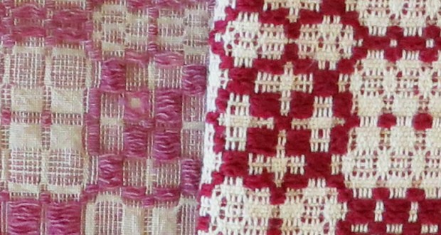 Close-up comparing the thread sizes.