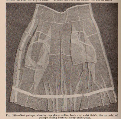 This "guimpe" was to be worn under silk or wool dresses.