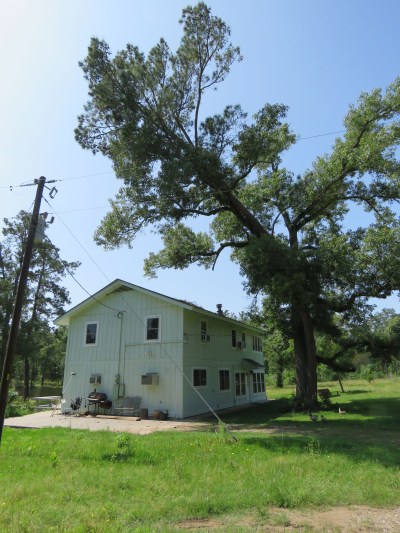 Notice that the power pole on the left looks to be in harm's way.