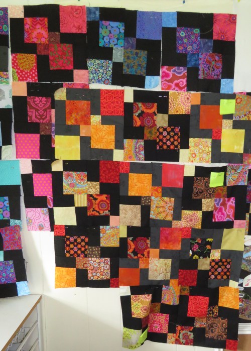 Blocks on the design wall.