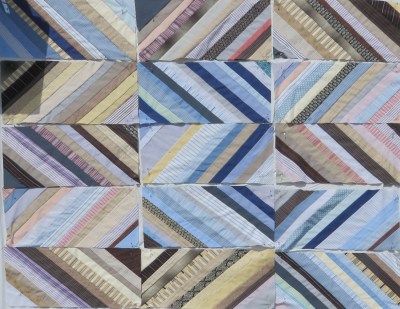 #1 - the Easiest. Just put the rectangles together. I would mix up the colors a little more, and add a border or two.