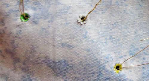 This is what the eyelets look like when they are set in place.