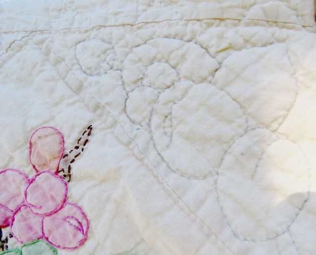 Block showing how the design was sketched in.