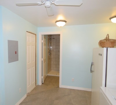 After, the bathroom has been turned 90 degrees, and there is no hallway.