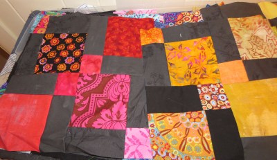 A project that's been hanging around too long -- a disappearing 9 patch.