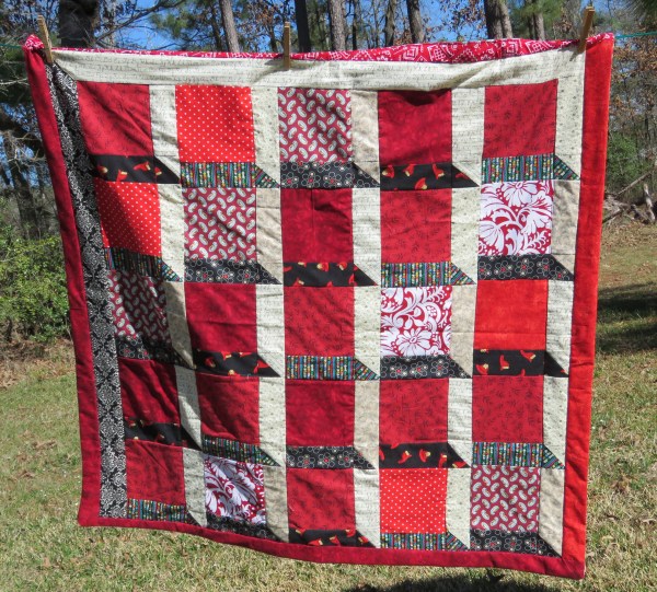Attic Windows lap quilt.