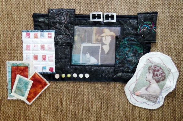 art quilt intermediate step