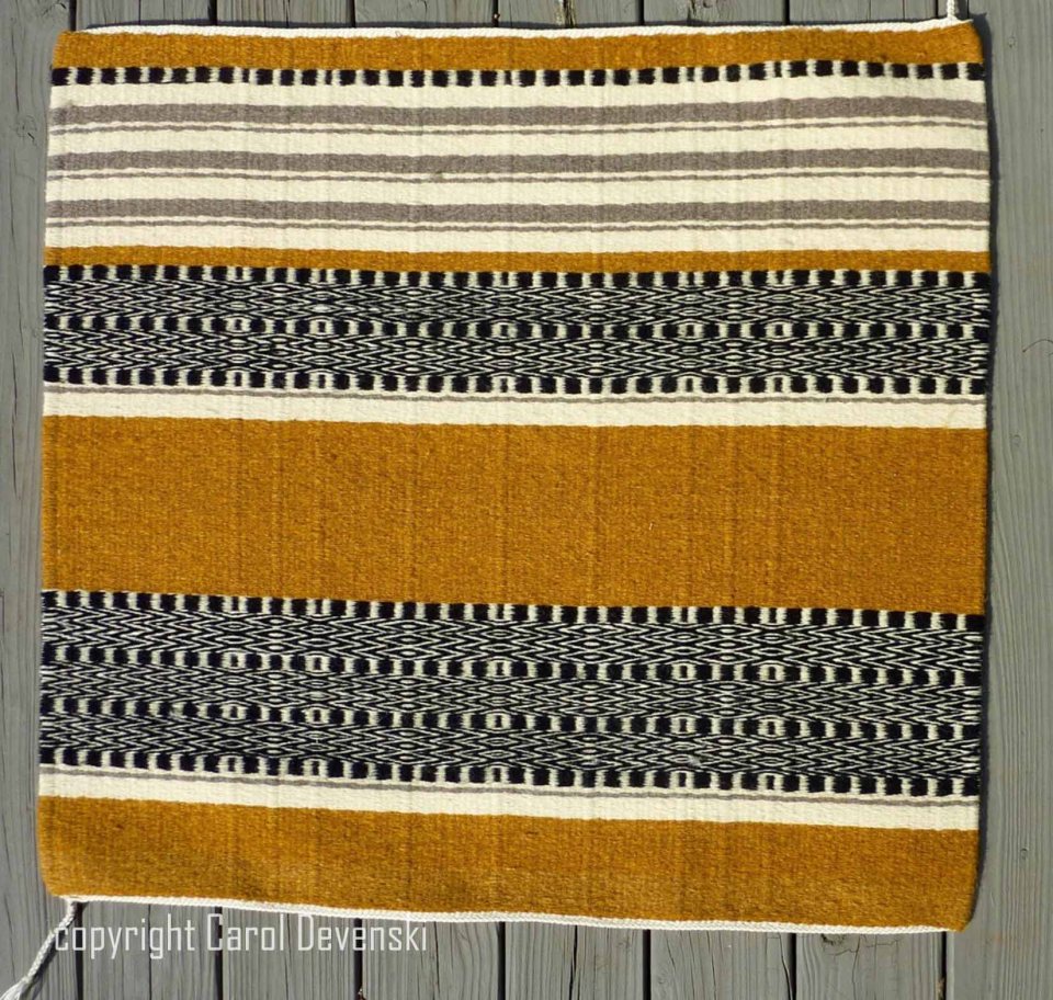 handwoven saddle blanket