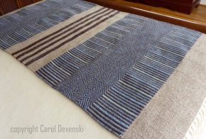 handwoven bed scarf