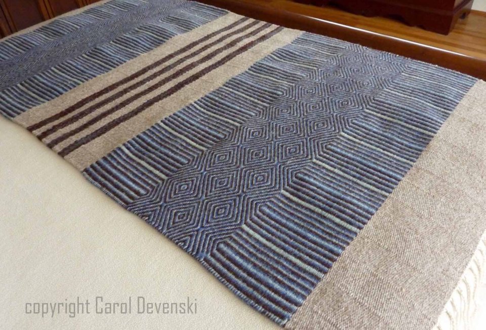 handwoven bed scarf