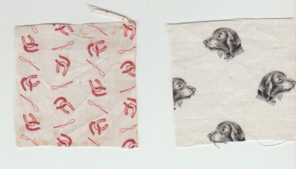 fabric samples from late 1800s