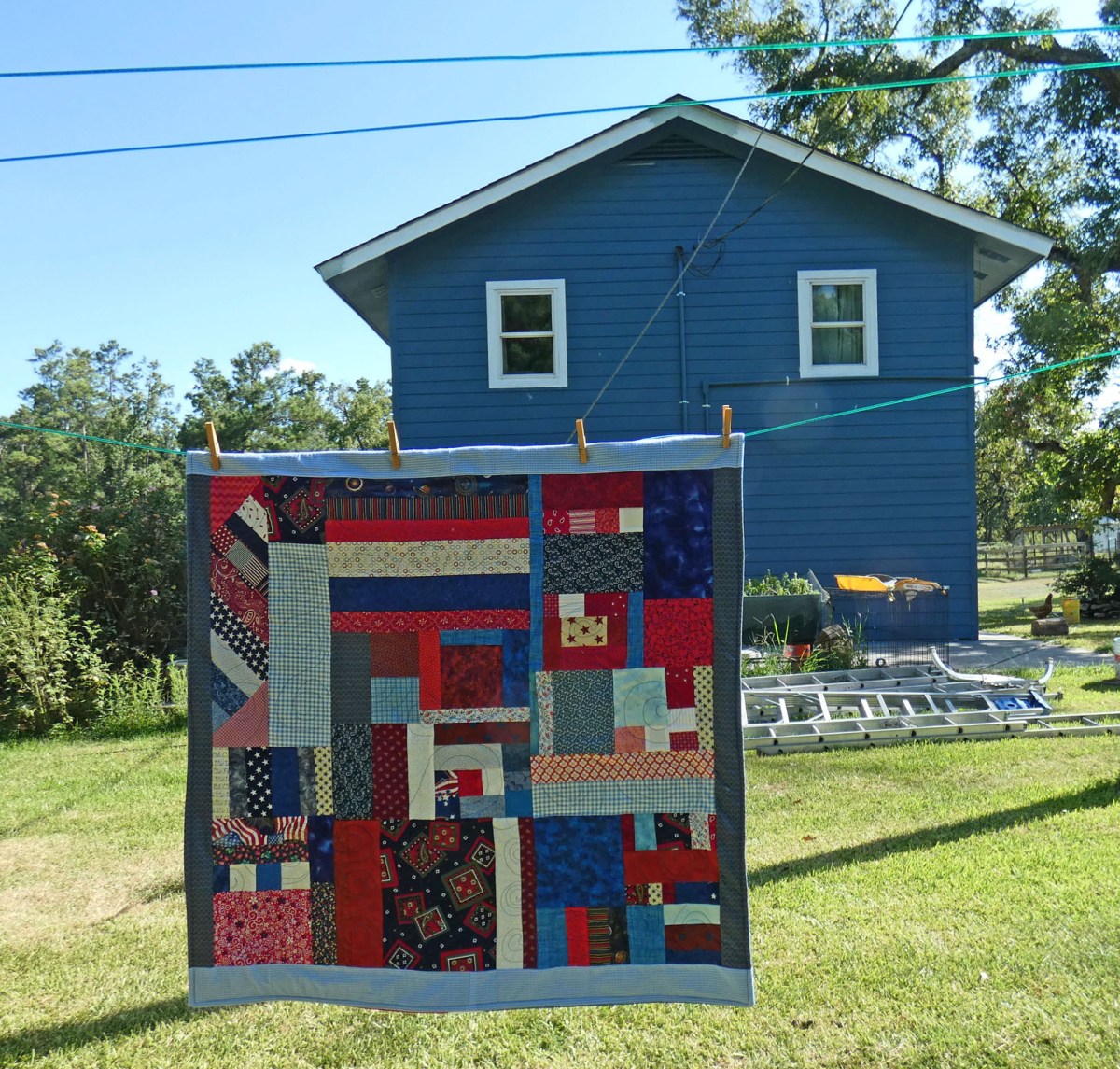 Super Scrappy Lap Quilt for ScrapHappy August | Deep in the Heart of ...