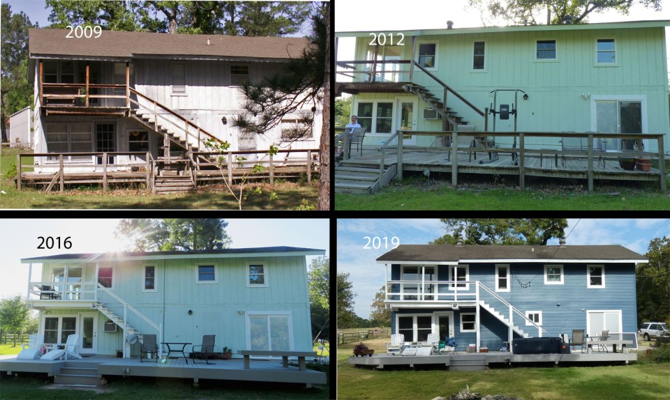 one house, renovated over the decades